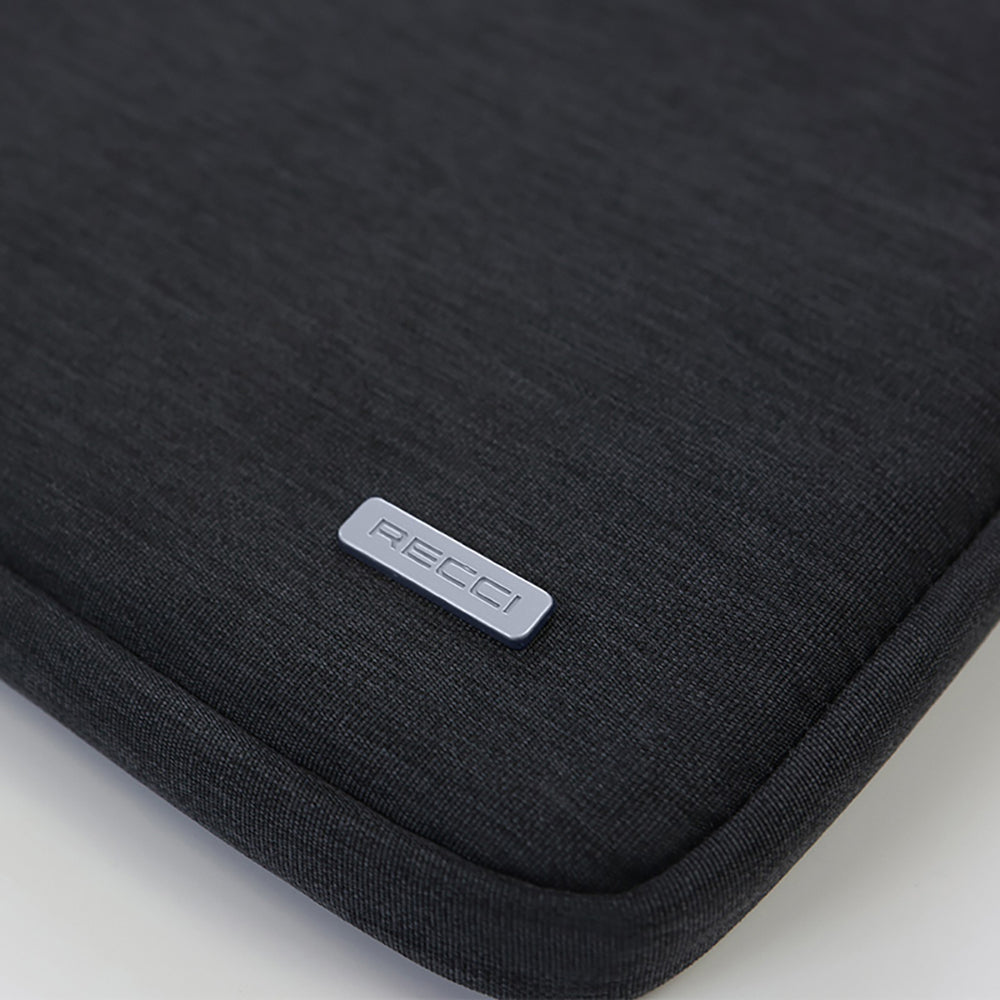 Recci RCS-S06 Su Geçirmez Polyester Kumaş 14 inç Laptop Çantası Siyah