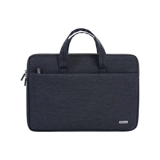 Recci RCS-S11 Su Geçirmez Polyester Kumaş 16 inç Laptop Çantası Siyah