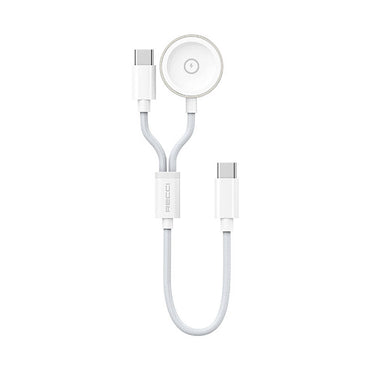 Recci RCW-39 2in1 Smart Watch Wireless Charging Cable White 
