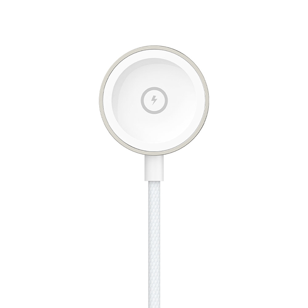 Recci RCW-39 2in1 Smart Watch Wireless Charging Cable White 