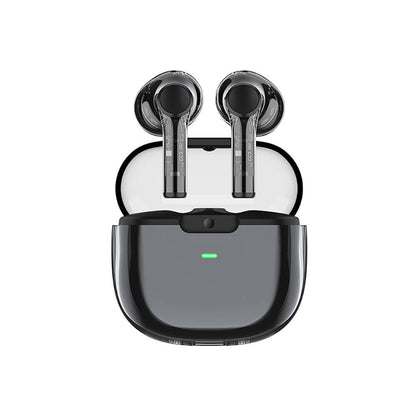 Recci REP-W50 Şeffaf Tasarım Hi-Fi Ses Kaliteli Bluetooth v5.3 Amber Serisi Kulak İçi Kulaklık Turuncu