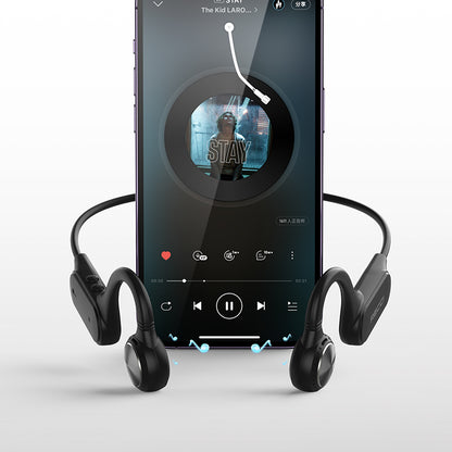 Recci REP-W61 Vogue Serisi Hi-Fi HD Ses Kaliteli Kemik İletimi Kulak Üstü Bluetooth Kulaklık Siyah