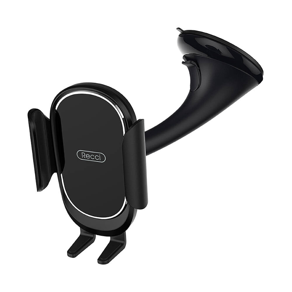 Recci RHO-C02 360 Degree Rotating Vacuum Design Car Phone Holder Black