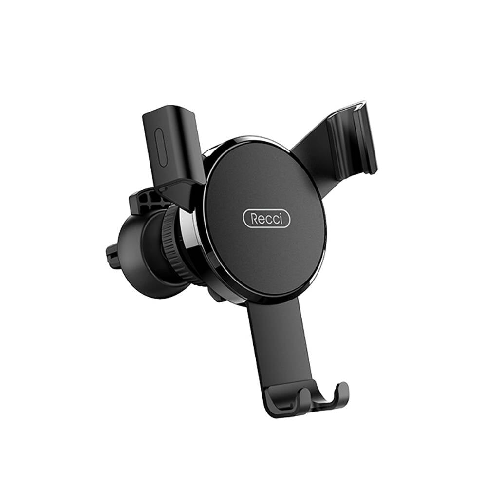 Recci RHO-C05 Non-Slip Design 360 Degree Rotating Head Car Phone Holder Black 
