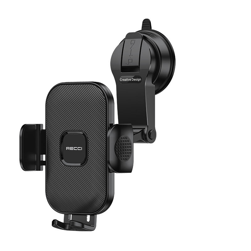 Recci RHO-C39 360 Degree Rotating Suction Cup Car Phone Holder Black 