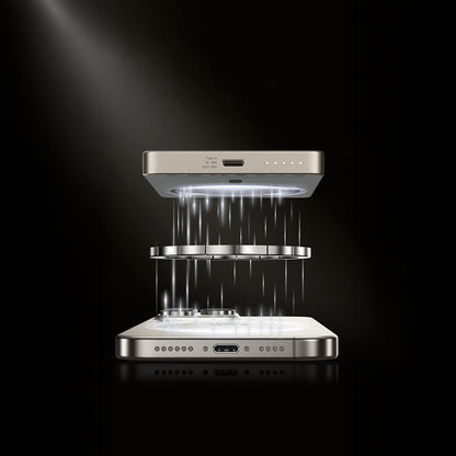 Recci RPB-W36 Ultra İnce PD 20W Hızlı Şarj Özellikli Wireless Powerbank 15W 10000mAh Gold