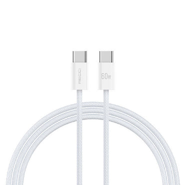 Recci RS13CC Nature Serisi 60W Hızlı Şarj Özellikli Type-C To Type-C PD Kablo 1.2M