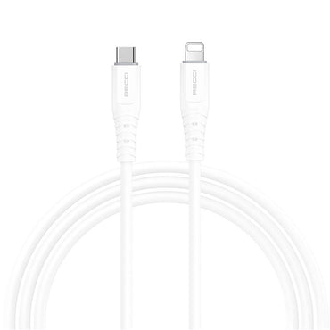 Recci RTC-P09CL Silicone Serisi 20W Hızlı Şarj Özellikli Type-C To Lightning PD Kablo 1.5M
