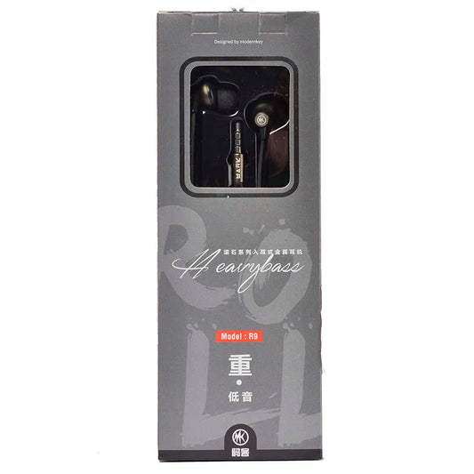 Rock R9 3.5mm MP3 Stereo Headphones Black