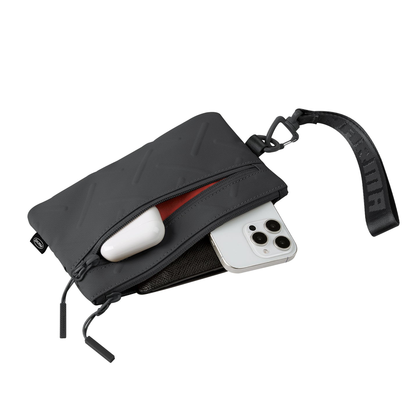 Skinarma Clutch Juno Boyun Askı Kayışlı Çapraz Vücut Çantası Füme