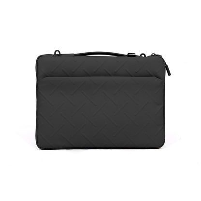 Skinarma Juno 14 inç Uyumlu Cross-Hatch Desenli Naylon Çapraz Vücut Laptop Çantası Siyah