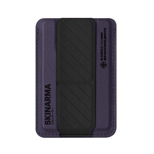 SkinArma Kado 2 Hazneli Magnetik Standlı Kartlık Mor