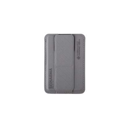 SkinArma Kado 2 Hazneli Magnetik Standlı Kartlık Gri