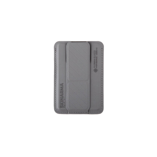SkinArma Kado 2 Hazneli Magnetik Standlı Kartlık Gri