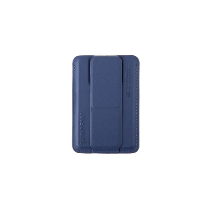 SkinArma Kado 2 Hazneli Magnetik Standlı Kartlık Mavi