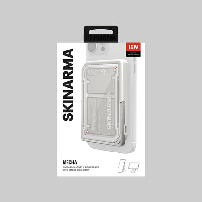 Skinarma Nexus Mecha Kablosuz ve PD Hızlı Şarj Özellikli Metal Standlı Taşınabilir Powerbank 20W 5000mAh Gold