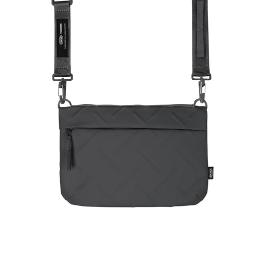 Skinarma Satchel Juno Desenli Naylon Scout Bilek Askı Kayışlı Aksesuar Çantası Gri