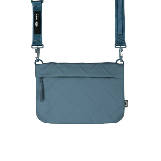 Skinarma Satchel Juno Patterned Nylon Scout Wrist Strap Accessory Bag Blue 