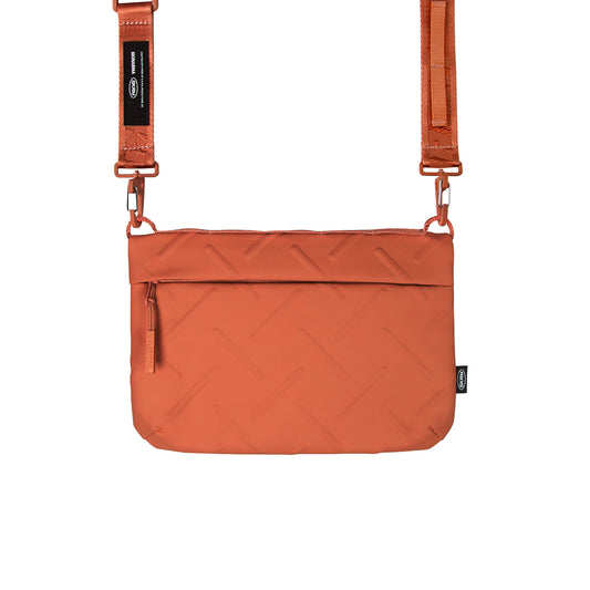 Skinarma Satchel Juno Patterned Nylon Scout Wrist Strap Accessory Bag Orange 