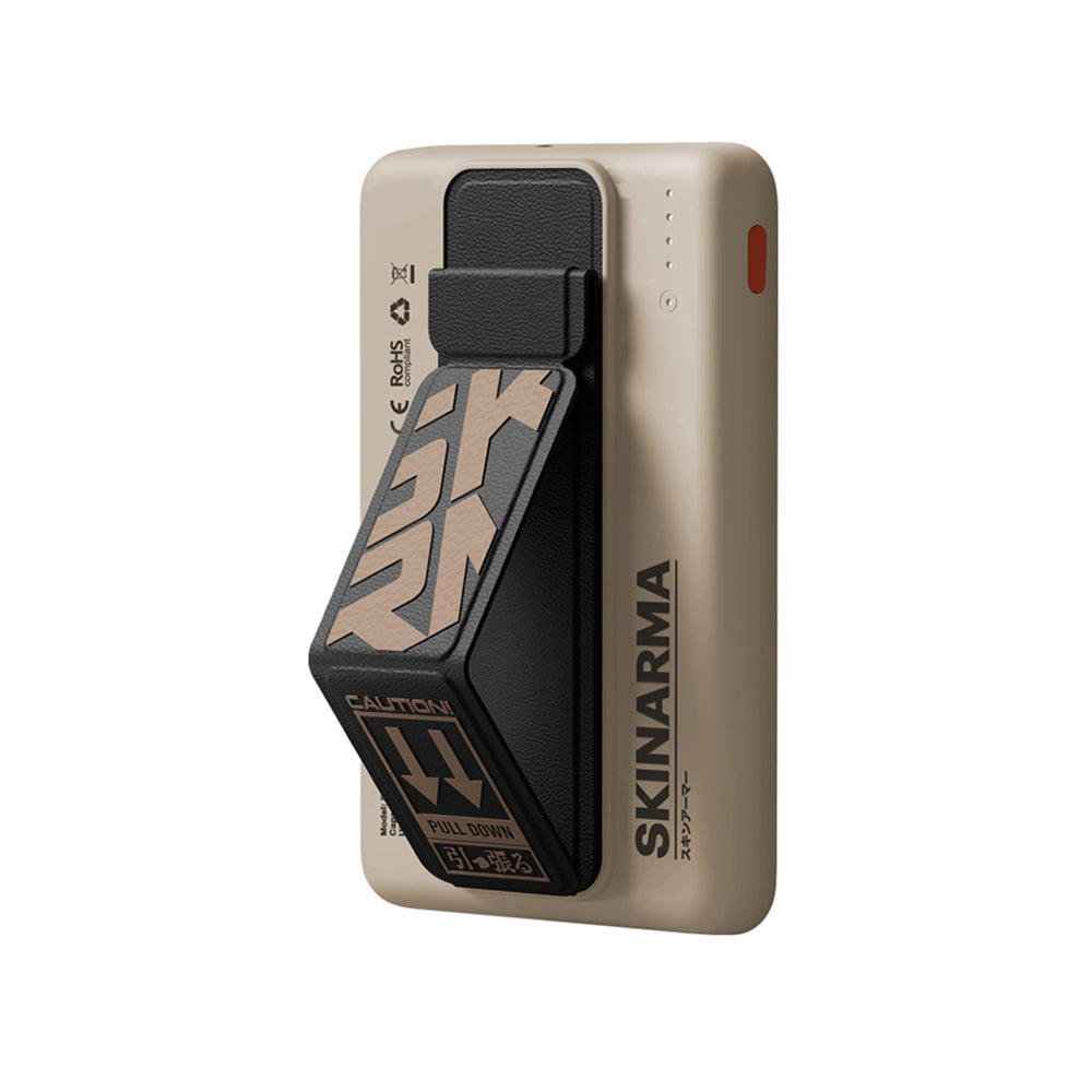SkinArma Spunk Taşınabilir Wireless Şarj ve PD Hızlı Şarj Özellikli Powerbank 15W 5000mAh Mavi
