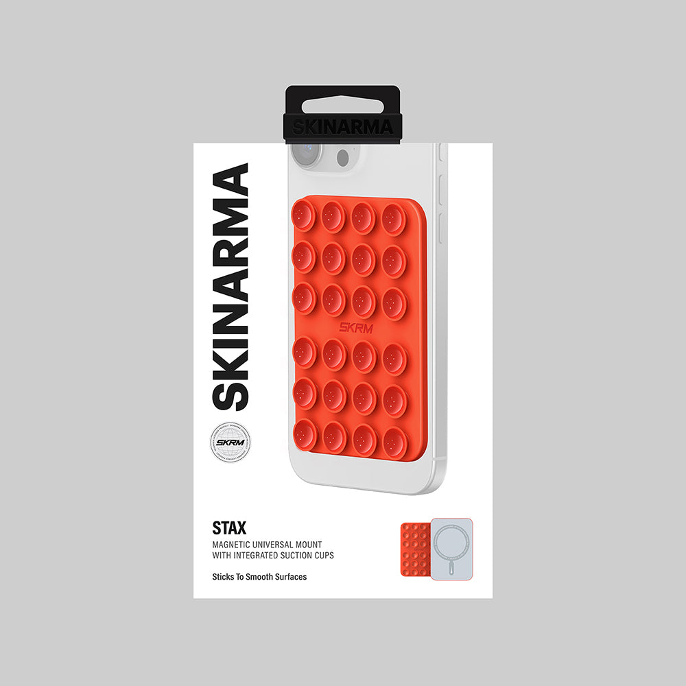 Skinarma Stax Magnetik Vakumlu Telefon Tutucu Kahverengi