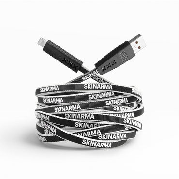 SkinArma USB-A to MFI Lightning Tenso Data and Charging Cable 3.0A 1.2 Meters White 