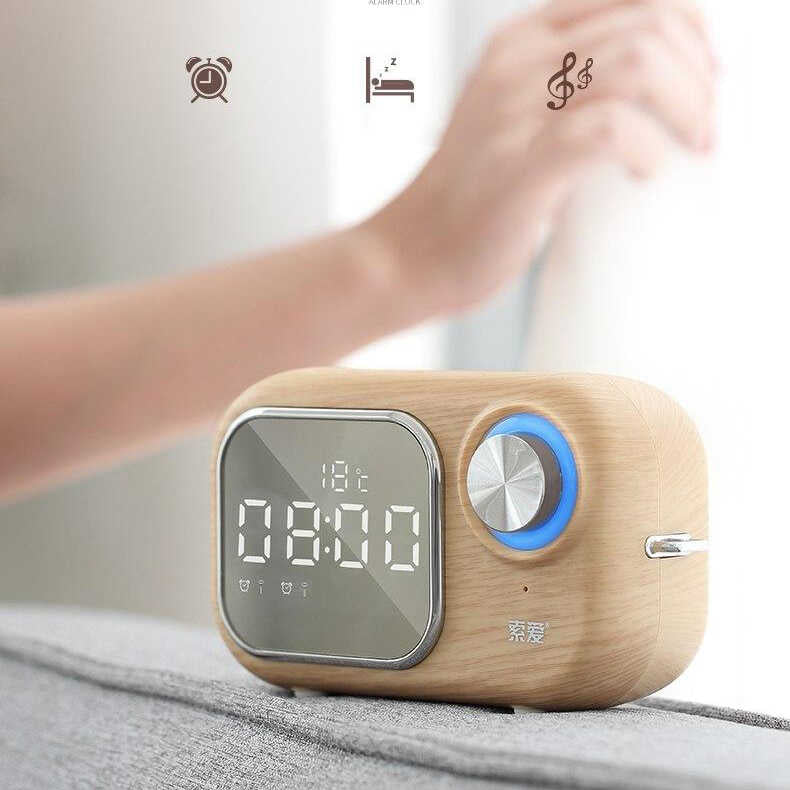 Soaiy E16 Bluetooth Speaker Hoparlör Pembe