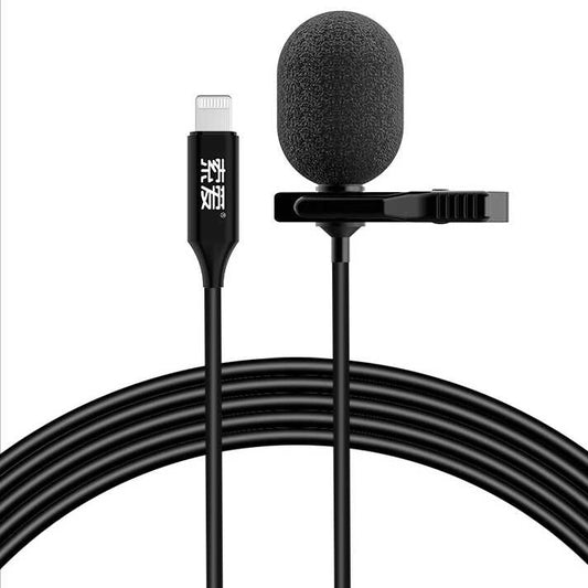 Soaiy MK3 Lightning Canlı Yayın Yaka Mikrofonu Siyah