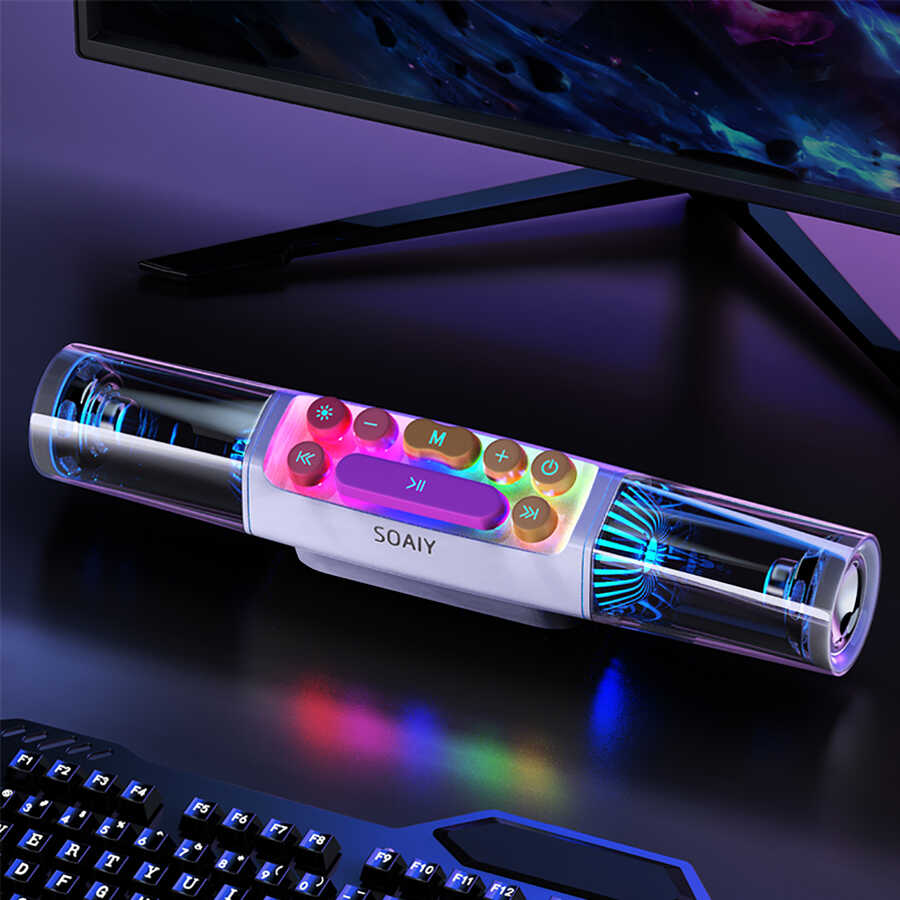 Soaiy SH19S Bluetooth Speaker Hoparlör Beyaz