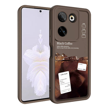 Tecno Camon 20 Pro 4G Case Camera Protection Printed Back Surface Zore Classy Cover White 