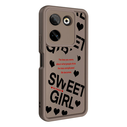 Tecno Camon 20 Pro 4G Case Camera Protection Printed Back Surface Zore Classy Cover Black 