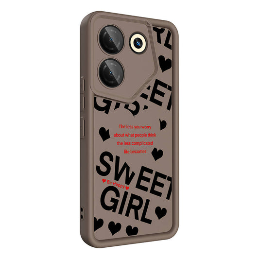 Tecno Camon 20 Pro 5G Case Camera Protection Printed Back Surface Zore Classy Cover Black 
