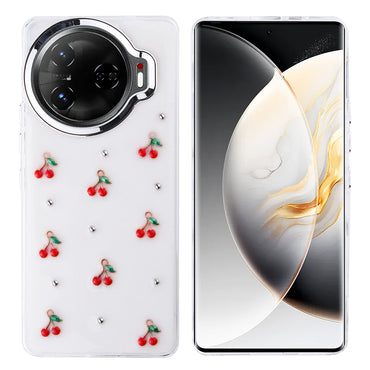 Tecno Camon 30 Pro 5G Case Airbag Design Glitter Transparent Zore Polar Cover Tulip