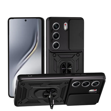Tecno Camon 40 Pro Case Magnetic Stand Camera Protection Zore Sliding Vega Cover Blue