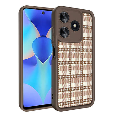 Tecno Spark 10 4G Case Camera Protection Printed Back Surface Zore Classy Cover White 