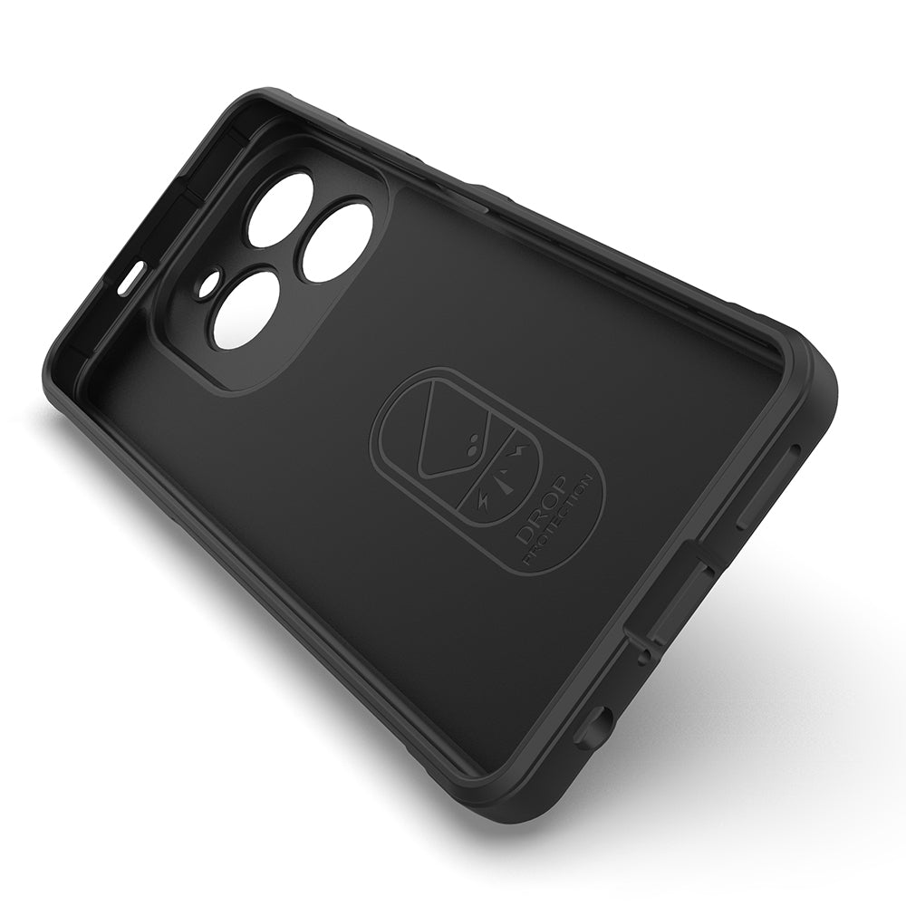 Tecno Spark 20 Pro 4G Case Flexible TPU Hollow Back Surface Design Zore Ethnic Silicone Cover Black 