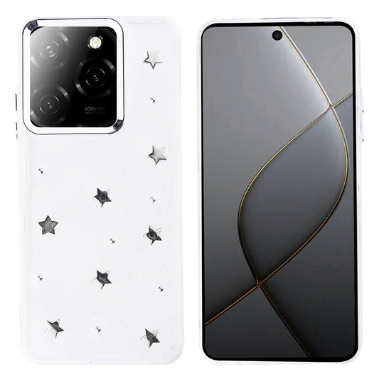 Tecno Spark 20 Pro 5G Case Airbag Design Glitter Transparent Zore Polar Cover Star 