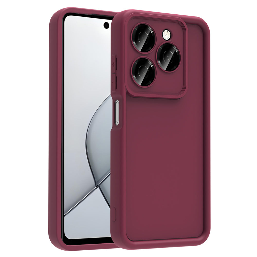 Tecno Spark 20 Pro 5G Case Camera Protection Zore Pineapple Cover Plum