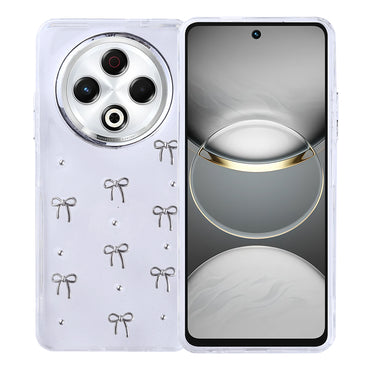Tecno Spark 30 4G Case Airbag Design Glitter Transparent Zore Polar Cover Tulip