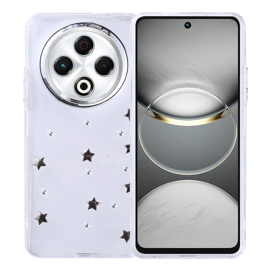Tecno Spark 30 4G Case Airbag Design Glitter Transparent Zore Polar Cover Star