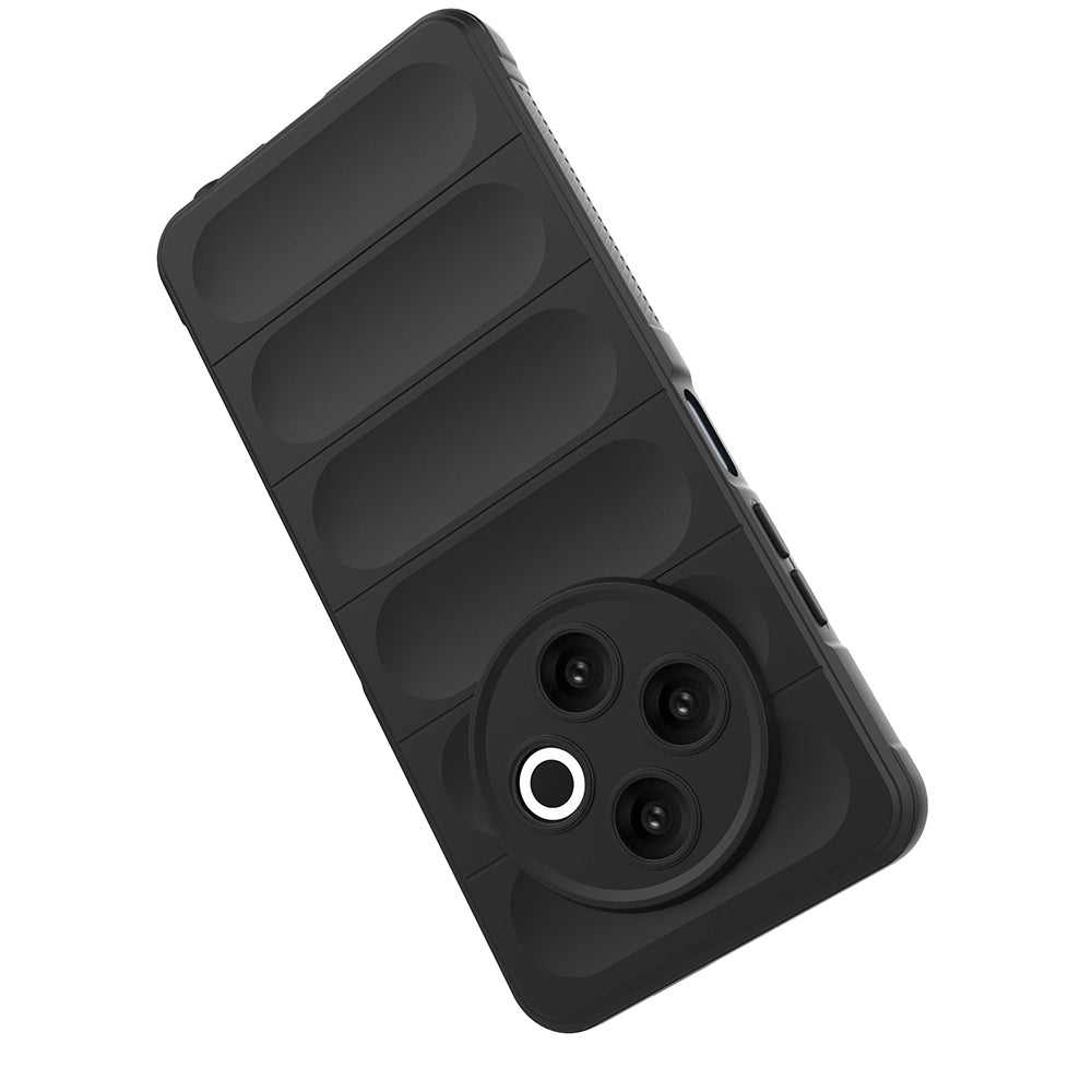 Tecno Spark 30 4G Case Flexible TPU Hollow Back Surface Design Zore Ethnic Silicone Cover Black 