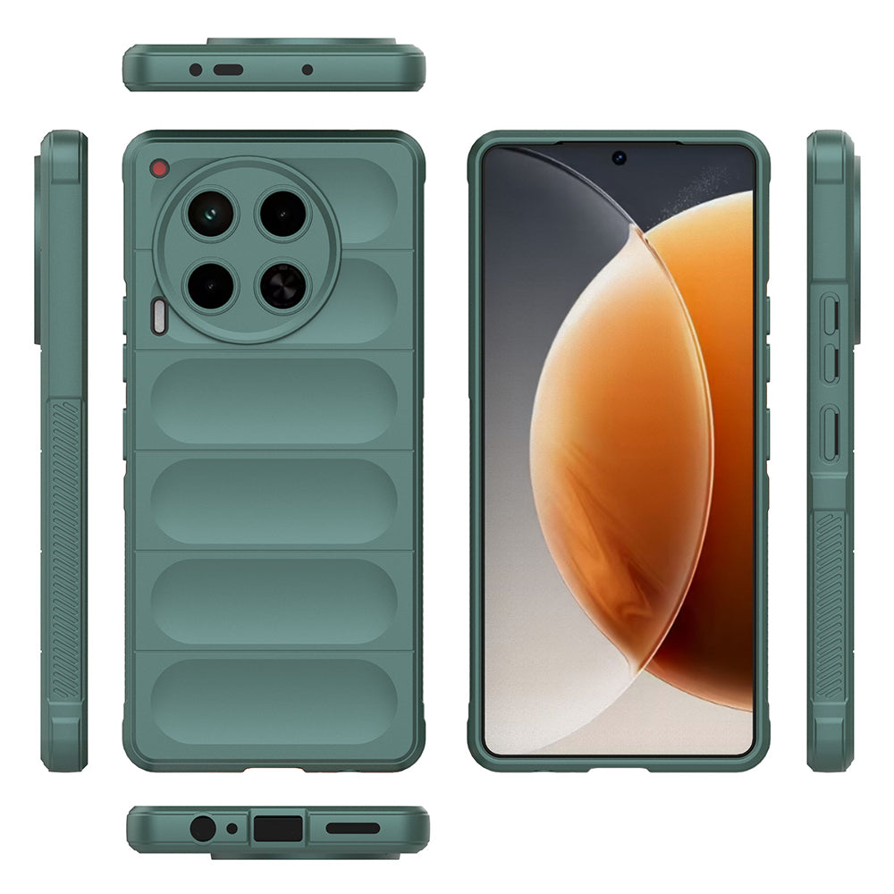 Tecno Spark 30 4G Case Flexible TPU Hollow Back Surface Design Zore Ethnic Silicone Cover Black 