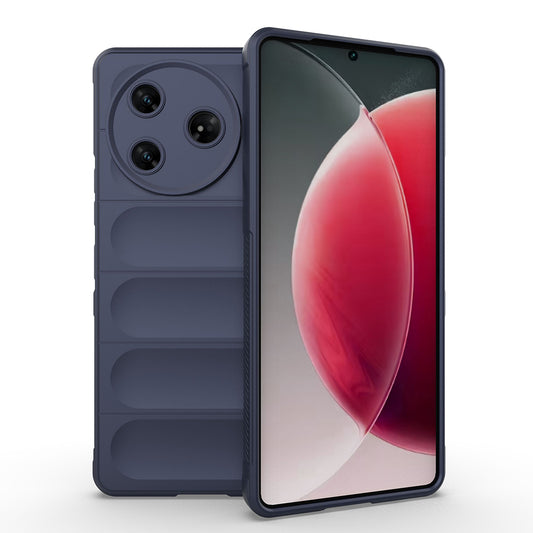 Tecno Spark 30 Pro Case Flexible TPU Hollow Back Surface Design Zore Ethnic Silicone Cover Navy Blue 