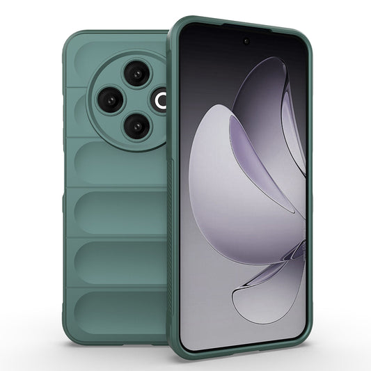 Tecno Spark 30C 4G Case Flexible TPU Hollow Back Surface Design Zore Ethnic Silicone Cover Dark Green