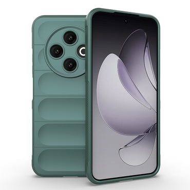 Tecno Spark 30C 4G Case Flexible TPU Hollow Back Surface Design Zore Ethnic Silicone Cover Dark Green