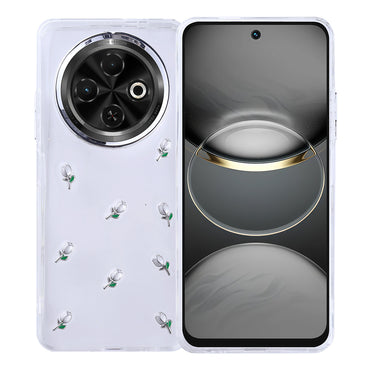 Tecno Spark 30C Case Airbag Design Glitter Transparent Zore Pole Cover Bow