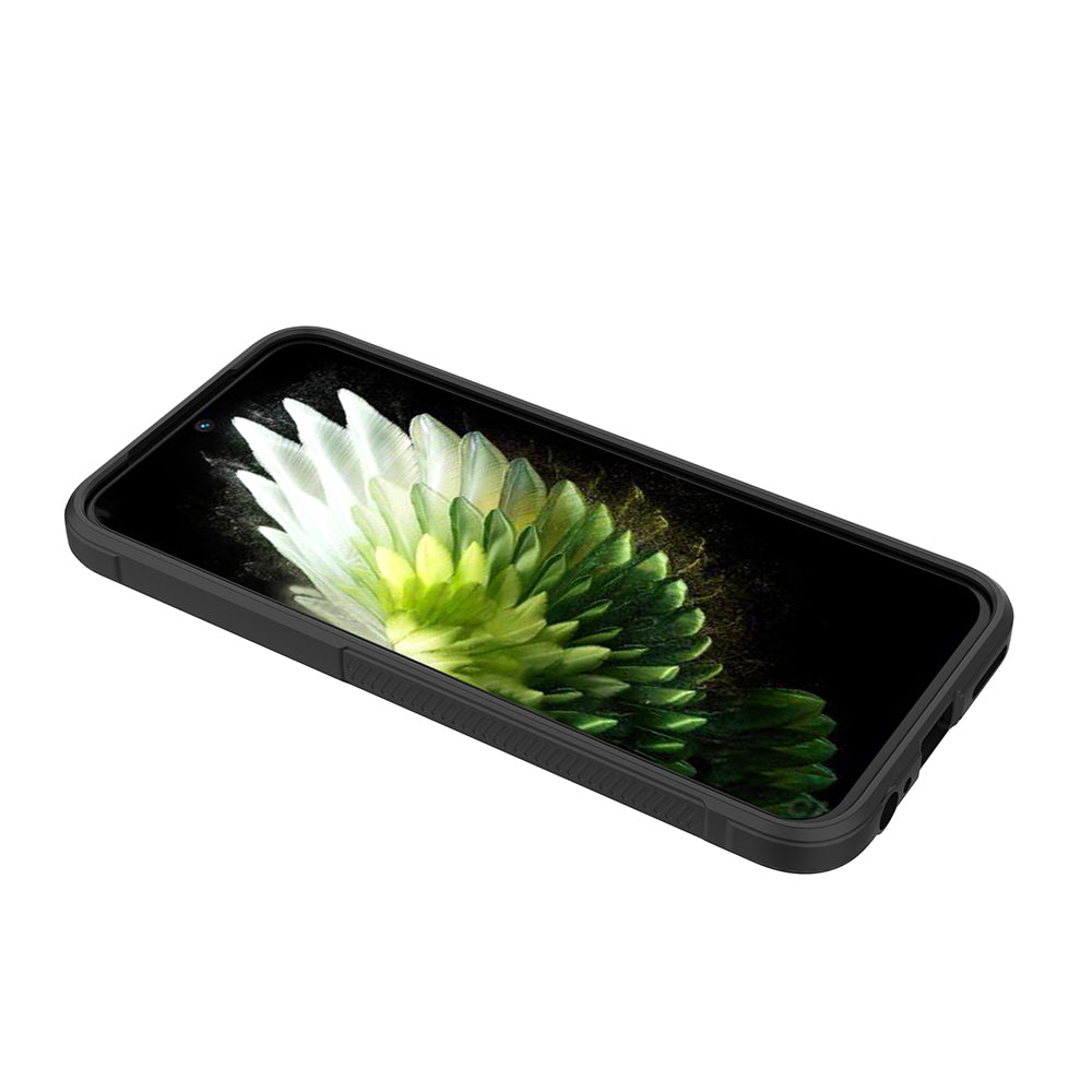 Tecno Spark 40 Pro Kılıf Esnek TPU Oyuklu Arka Yüzey Tasarımlı Zore Etnik Silikon Kapak Koyu Yeşil