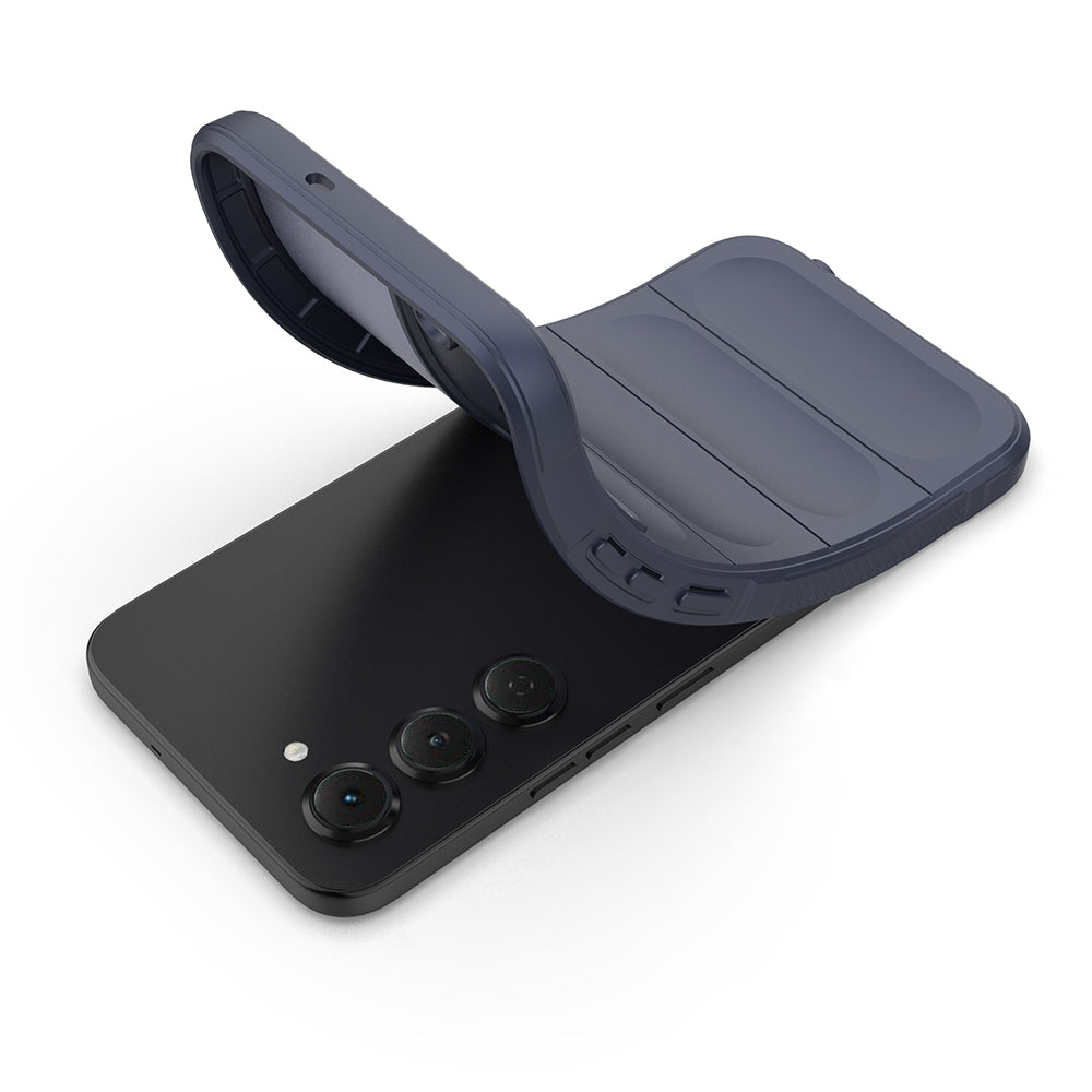 Tecno Spark 40 Pro Kılıf Esnek TPU Oyuklu Arka Yüzey Tasarımlı Zore Etnik Silikon Kapak Koyu Yeşil