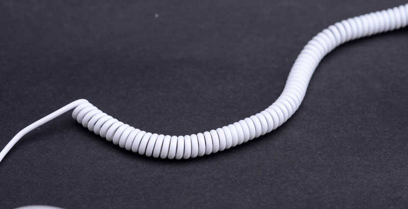 Single Spring 3.5mm Input Headphones White