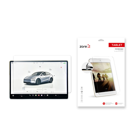 Tesla Model Y Zore New Series 2in1 Nano Car Multimedia Screen Protector Transparent 